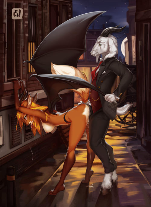 cuteandsmallfox:  ♡ Furrys having fun in the alley ♡  ~CASF