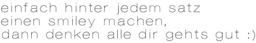 werd mal wieder glücklich