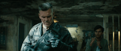 theromaniansoldier:  Cable applying lip balm in Deadpool 2