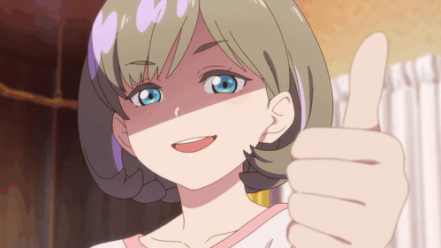 Cheerful Thumbs Up Anime Girl GIF  GIFDBcom