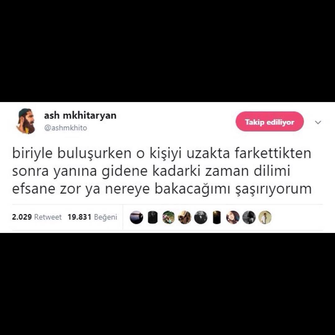 biriyle buluşurken o...