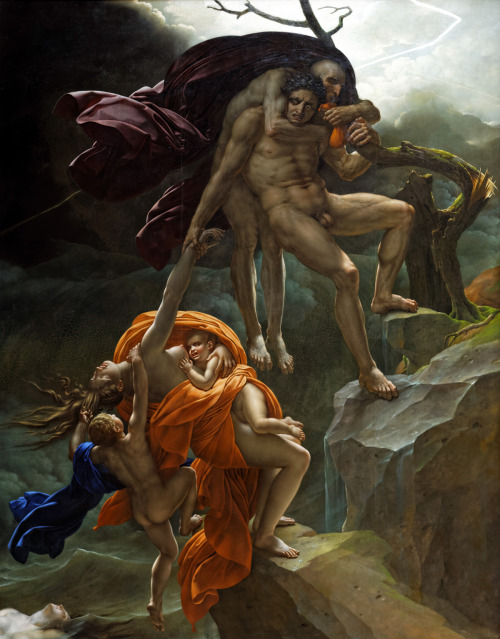 Une Scène de Déluge by Anne-Louis Girodet de Roussy-Trioson