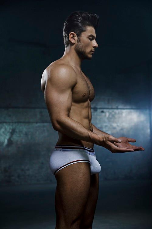  Daniel Garofali by Rick Day. I wonder If it is his real bulge or just prostetic? 