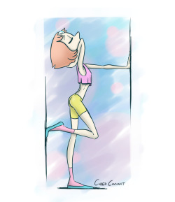 morning stretches with pearl