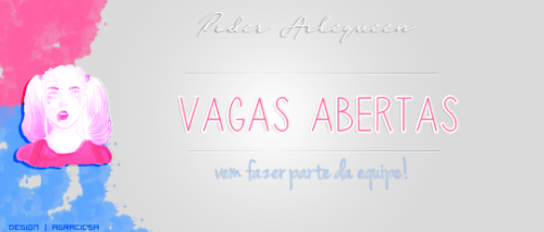 poderarlequeen: Quer fazer parte da equipe da Poder Arlequeen? Vem saber como:Mande na ask “Quero se