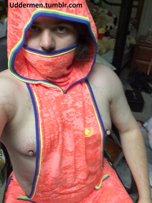 Andrew Christian post 5 of 7  (09 2015)Hotness Mask Gym Hoodie, Shorts, and TankThe hoodie in t