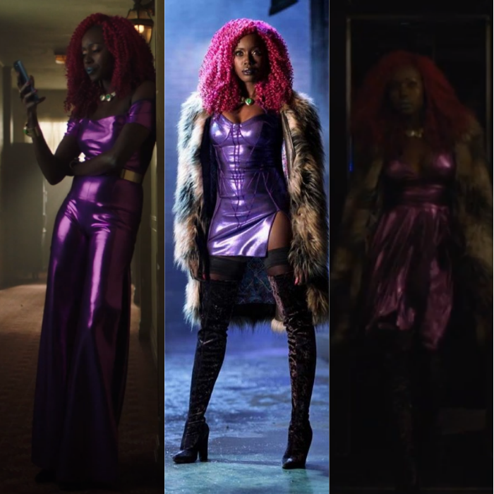 korytroy: “her race isnt an issue but isn’t starfire supposed to be orange.” “okay but she looks like a ghetto crackwhore hooker in that getup” kory in literally a bell bottom suit and mini-dresses with and w/o a fur coat. multiple starfires