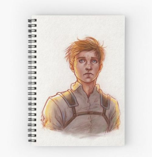 I add my last drawing of Armin in my Redbubble page! Prints, mask, notebook, phone case, cup and mor