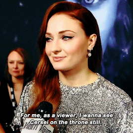 rubyredwisp:Sophie Turner on what she wants to see in Game of Thrones (x)
