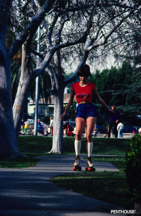 westside-historic:  August 1979 Penthouse Pet Diane Weber photo shoot at Douglas Park in Santa Monica. Source: penthouse.com 