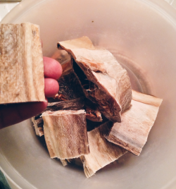 dynamicafrica:  atane:  Some fresh okporoko for ya! I’m not sure what non-Igbo people call it, but okporoko is what Igbo people call stockfish. I love okporoko, but the one thing about it is that when preparing it, it gives off a strong smell. If you’re