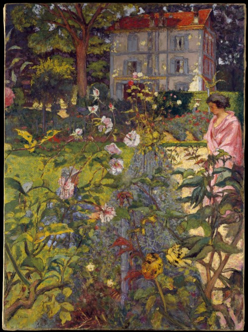 lionofchaeronea:Garden at Vaucresson,Édouard Vuillard, 1920 (reworked 1925, 1935, 1936)