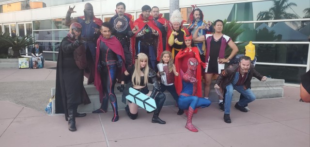 A group of Stranges and Marvel characters.