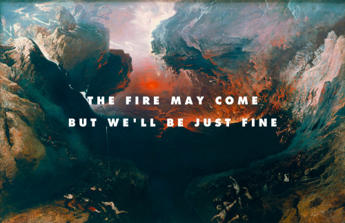 The Great Day of His Wrath, Martin (1851 - 1853) |  A Knife In The Ocean, Foals (2015) 