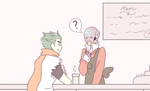 granulocytes: Coffee shop AU based on this cute fic and this cute art