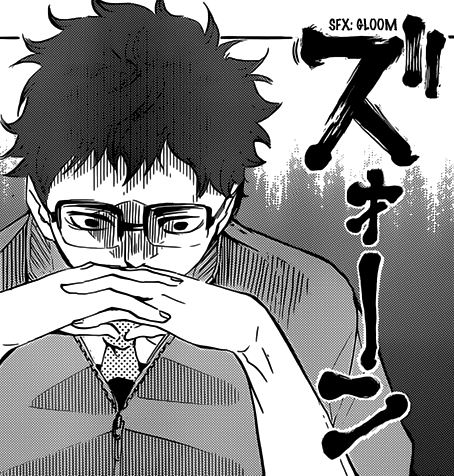 sorasan00:  Really, when you go back and reread Haikyuu from the beginning, you can tell the mangaka just came out of creating a horror manga, which happened to be his first ongoing pro manga.    That’s no sports manga. That’s some horror show going