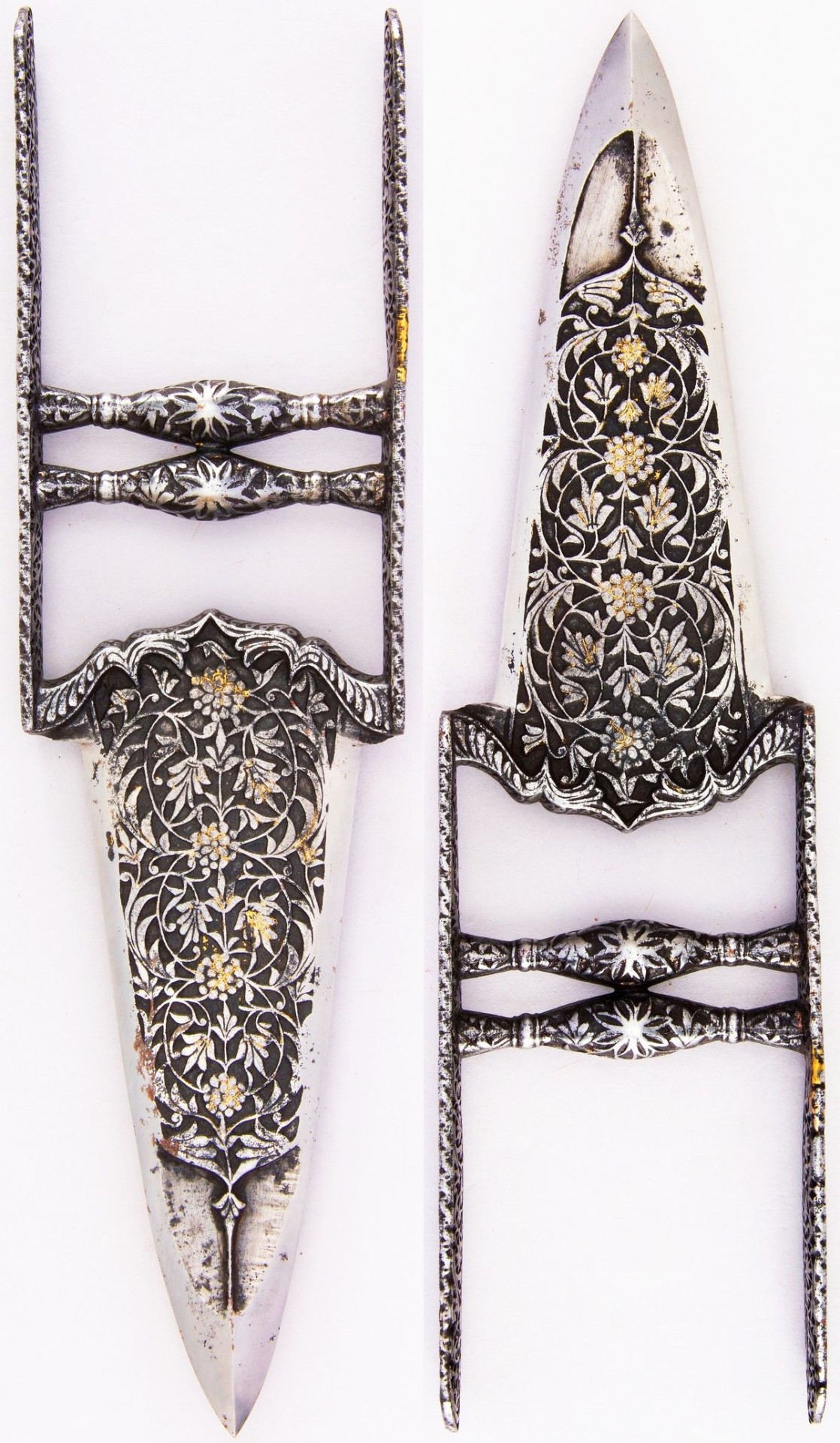 armthearmour: A Katar with beautiful floral patterns, India, ca. 18th center, housed