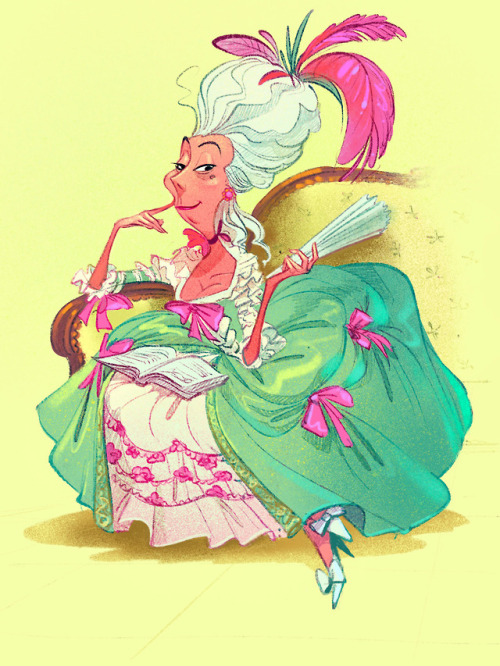 I’m not dead !Here is my Character Design Challenge of this month : “Baroque Aristo