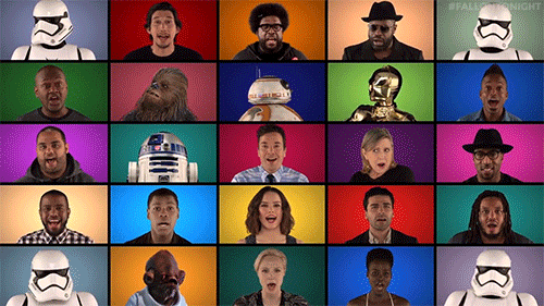 fallontonight:  Jimmy, the Roots, and the “Star Wars: The Force Awakens” cast join forces for a “Star Wars” a capella!