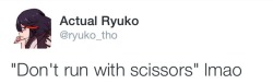 makaiwars:  More tweets from my parody Ryuko twitterPart 1 