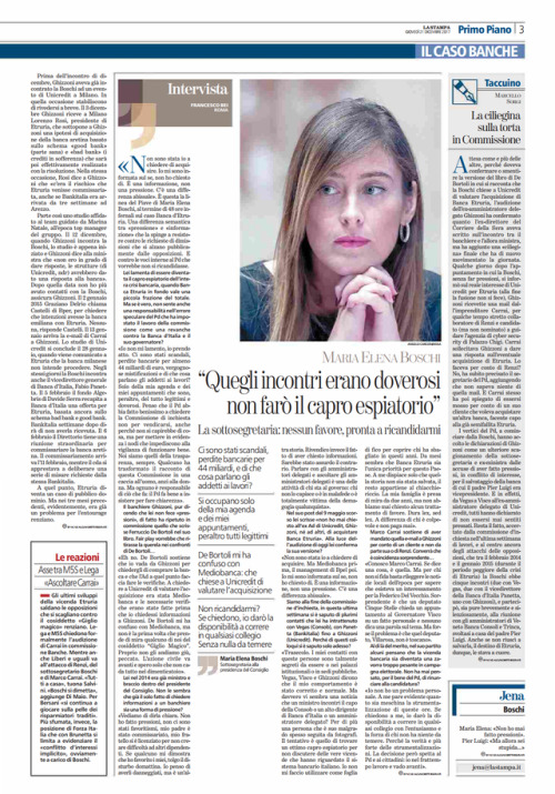 La Stampa, 21 Dicembre 2017