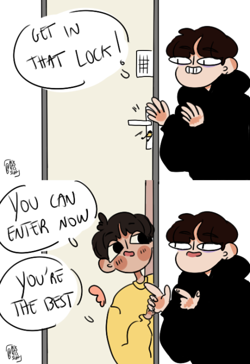 ask-bts-stuff: Throwback to when Yoongi forgot the password of his studio :D