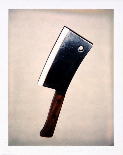 andywarhol-art:  Knives, 1981 polaroid photograph 4 x 3 ¼ inches; 10.2 x 8.3 cm