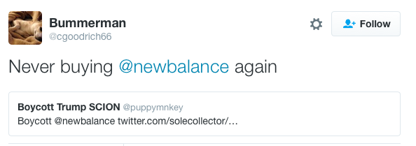 welfare-queen:  husssel:  micdotcom:   People are dumping their New Balance shoes