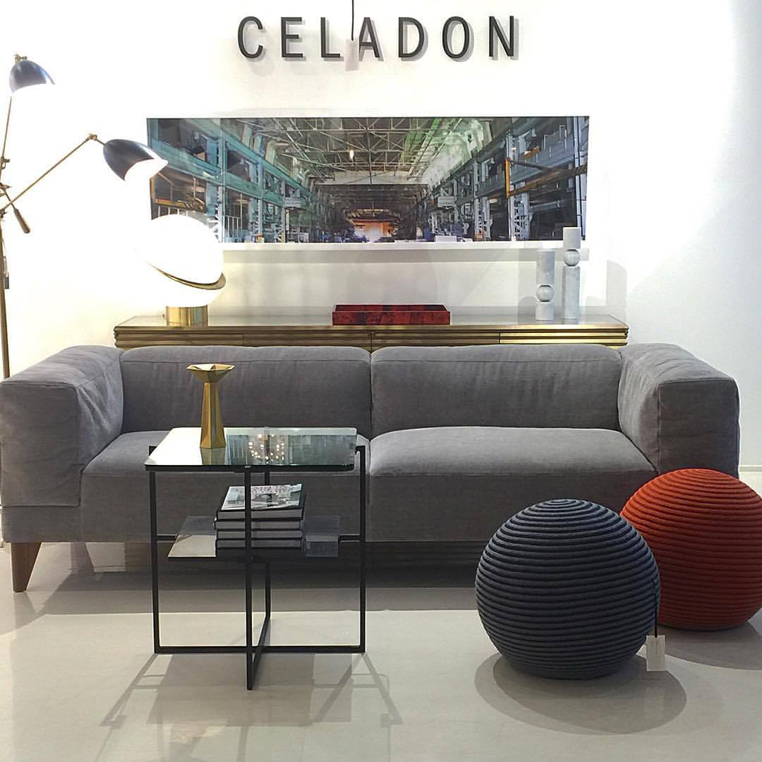 Stedord Smigre Forholdsvis CELADON COLLECTION • Hub Sofa and the Beanie poufs, all by Montis....