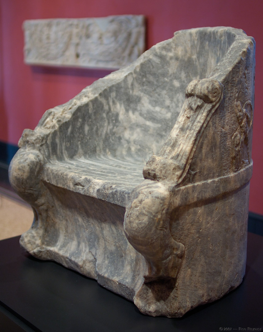 coolartefact:  Ceremonial Chair (The Elgin Throne), Greek, 400 - 300 B.C., marble