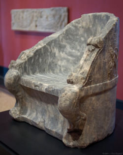 coolartefact:  Ceremonial Chair (The Elgin Throne), Greek, 400 - 300 B.C., marble Source: https://imgur.com/4AvnB6i