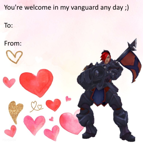 Set 1 | Set 2 | Set 3 | Set 4 | Set 5Paladins Valentines card dump!To our special community, courtes