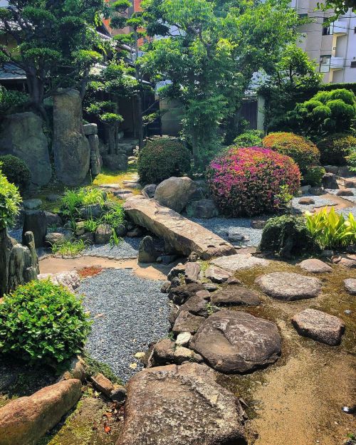 ⛳願泉寺庭園 [ 大阪市浪速区 ] Gansen-ji Temple Garden, Osaka の写真・記事を更新しました。 ーー #伊達政宗 ゆかりの寺院政宗も眺めたかもしれない？室町時代の作庭家