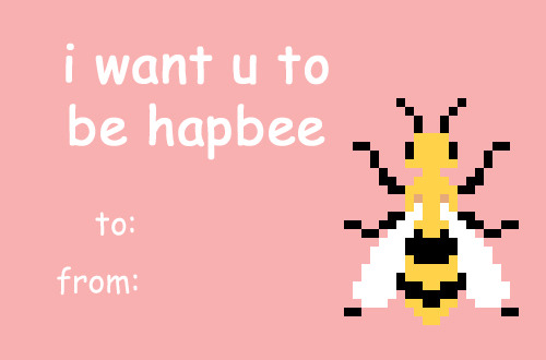 gedankeninventur - for all your bee valentine’s cards...