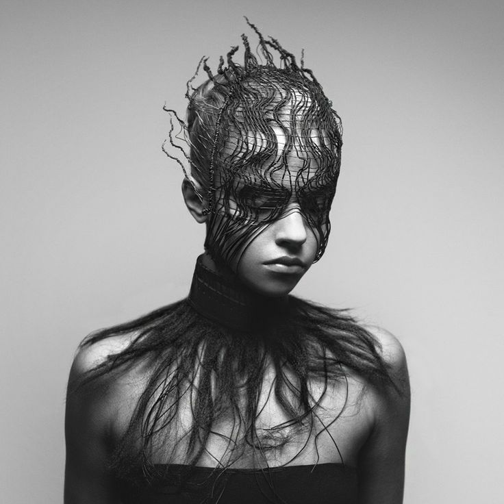 black-white-madness:  Madness:  photo by Claudia Wycisk  model : Sandra  collar