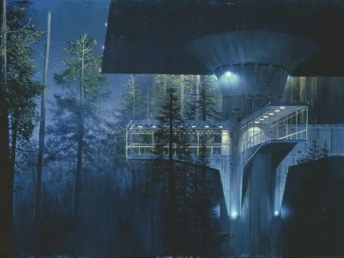 talesfromweirdland:The beauty of Star Wars matte paintings. For years, I had no clue I was looking a