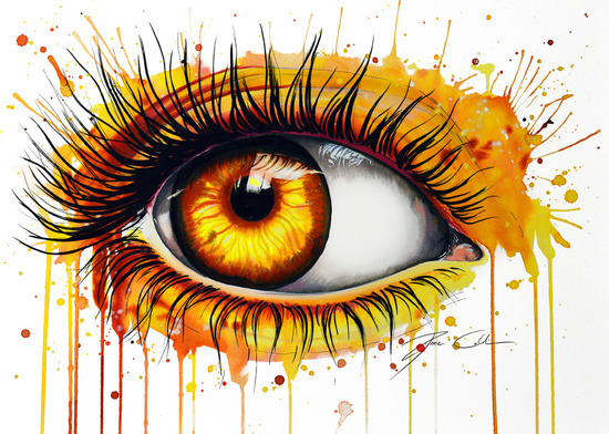 bestof-society6:    ART PRINTS BY PEEGEEARTS  “Rainbow Eye&quot; Open your