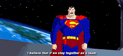 wunderboy:  favorite television show meme: [1/1] show → justice league/justice league unlimited I once thought I could protect the world by myself, but I was wrong. Working together, we saved the planet. 