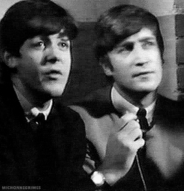 John And Paul During A Beatles Interview For Italian Television In 1963