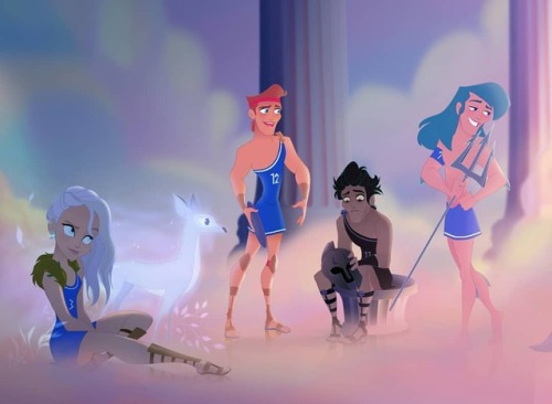 #visualdevelopment The #olympian team: Artemis  Zeus⚡Hades Poseidon Καλές γιορτές -Short Quizz :Do y