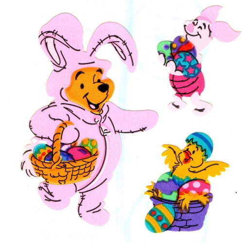 90s Sandylion Winnie The Pooh Easter Stickersfrom my personal collection