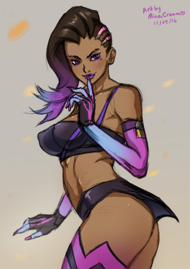 minacream:  Daily sketch - Sombra See the rest of my Overwatch series here! Commission