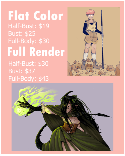 Hey guys!I’m opening up some character commissions through my Ko-Fi. I currently have five slo