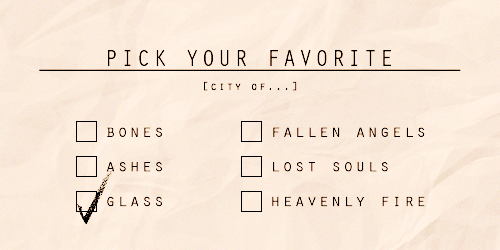 wordblurbed:  TMI Appreciation Week ▲ Day 2: Favorite Book out of the Series ▲ City of Glass 