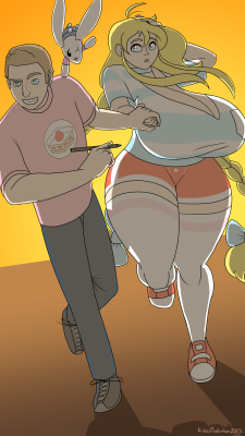 theycallhimcake:  kickazproductions:Happy birthday, Cake! Hope it’s fun. Please accept this silly drawing as a token of my admiration for your style and humor :DFor anyone who’s interested, the full size is 2160x3840…  Yes, it’s 9:16. Yes, it