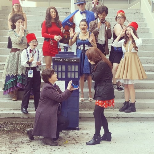 sinfulpapillon:So, we happened to do something huge this weekend at Dragon Con. I proposed to my lon