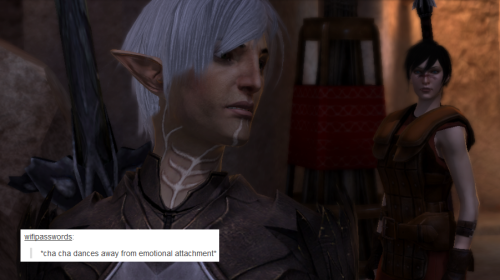 bubonickitten: Dragon Age II + text posts — Fenris, part 2 [points] love this broody glowy spi