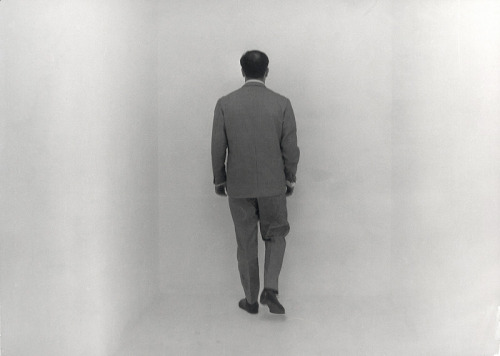 Yves Klein in the Void Room - Raum der Leere, 1961. Museum Haus Lange, Krefeld, Germany, Yves Klein 