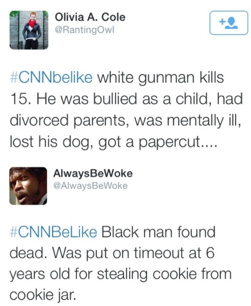 Porn photo alwaysbewoke:  My favorite #CNNBeLike tweets