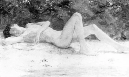 Henry Scott Tuke, Summer Dreams, 1919, Pencil